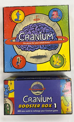 Cranium The Game For Your Whole Brain (1998) PLUS Cranium Booster Box 1 (1999)