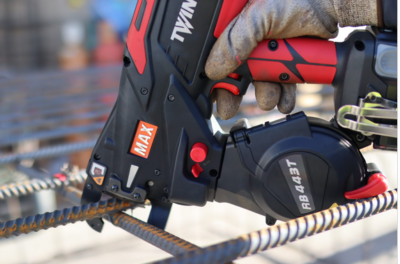 BINDE-BOY フライタイイングツール コンパクト ドイツ製 MAX RB443T Twintier Rebar Tying Tool up to #7 X #7 with 19Ga Wire