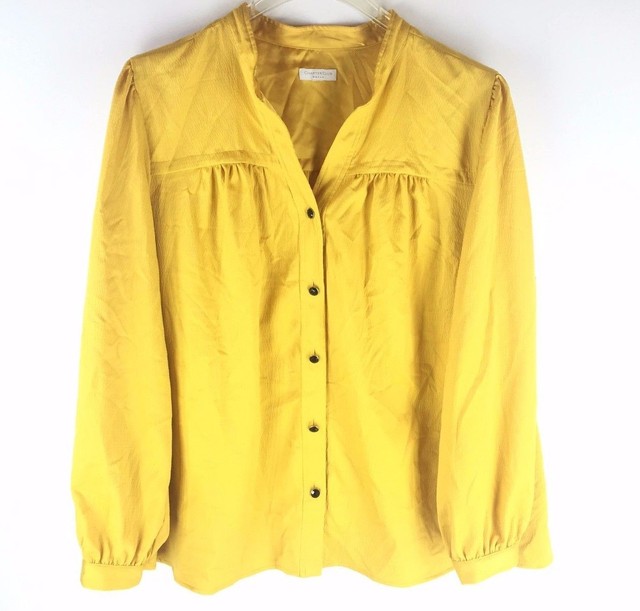 Givenchy Women S 17x6027300700 Yellow Silk Shirt For Sale Online