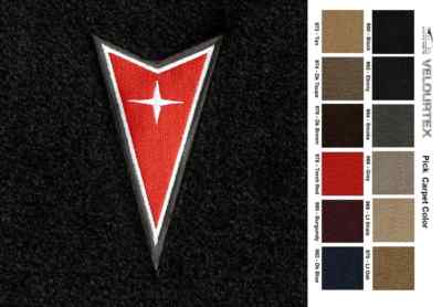 Lloyd Mats Velourtex Pontiac Sunbird Dart Emblem Front Floor Mats (1975-1994) 