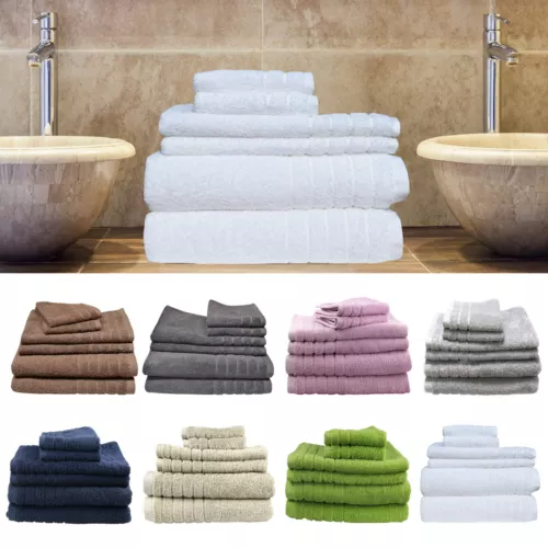 Egyptian Cotton Towel Sets 620GSM Bath Hand Towel Sheet Face Washer Mat Glove