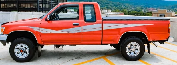 VINTAGE RETRO STYLE VINYL GRAPHICS DECALS SET FIT   89/94 TOYOTA PICKUP - Image 2 of 4