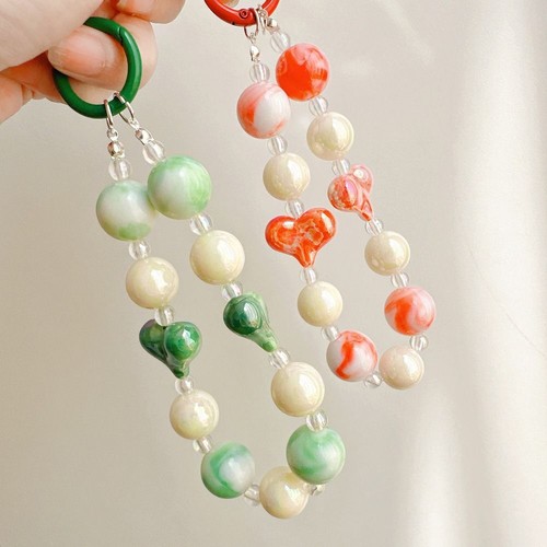 Double Heart Cell Phone Strap Anti-lost Phone Wrist Strap Jewelry Gift - Photo 11/12