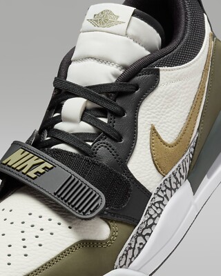 New Nike Air Jordan Legacy 312 Low Shoes - White/ Medium Olive