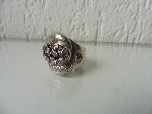 ANELLO ANELLO. In Oro Giallo E Bianco 18 Kt Realizzato A Serpente Con - Foto 6