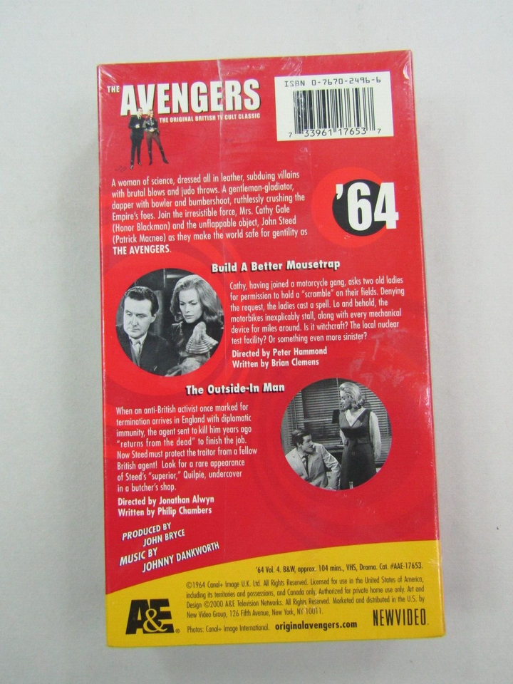 VTG The Avengers VHS 64 TV Series Original British Set 2 Cult Classic