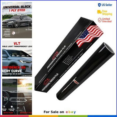 Window Tint Film 40 Inch x 100 Feet 5% VLT Dyed PET UV Block Privacy Heat