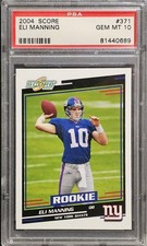 Eli Manning 2004 Score Rookie #371 PSA 10 New York Giants