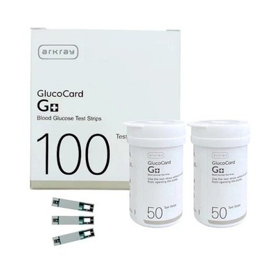 Arkray Glucocard G+ 100 Teststreifen Glucose Care Long Expiry Kostenloser Ver...