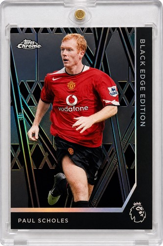 Paul Scholes #BLK-39 2026 Topps Chrome Premier League Black Edge card