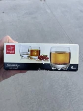 NIB Bormioli Rocco 2 oz Galassia Bar Cordial Shot Drink Glass Set of 6  Italy