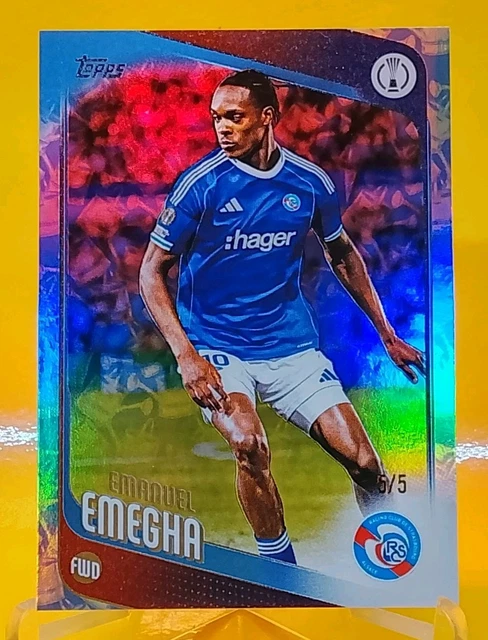 2025/26 Topps UEFA Club Competition Emmanuel Emegha #110 WATERING CANS 5/5 Foil