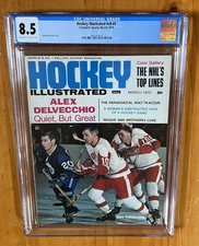 Hockey Illustrated 1970 Delvecchio Newsstand CGC 8.5 None Higher There’s OnlyOne