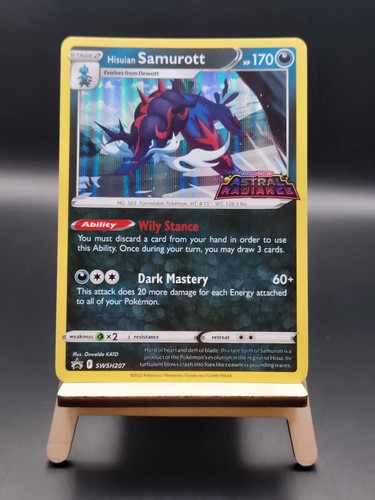 Hisuian Samurott - SWSH207 (Holo Stamped) #207 Black Star Promo Astral Radiance