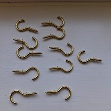 11x 19 mm geschultert zum Einschrauben Tassenhaken Küchenschlüssel Aufhängehaken