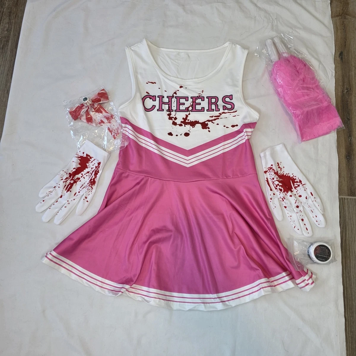 Costume Cheerleader Bambina Smiffys – Rosa Con Vestito E Pompon (7-9 Anni) - 2