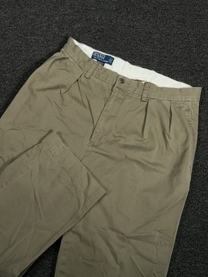 VTG Polo Ralph Lauren Andrew Pants Men's 33x30 (Fits 32x27) Brown