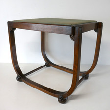 Original 1930s Art Deco Heals Oak Dressing Table Stool