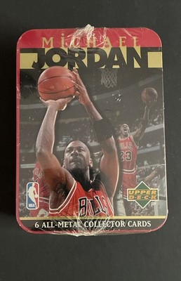 1996 Upper Deck Factory Sealed Metal Michael Jordan -6 All Metal Collector Sards