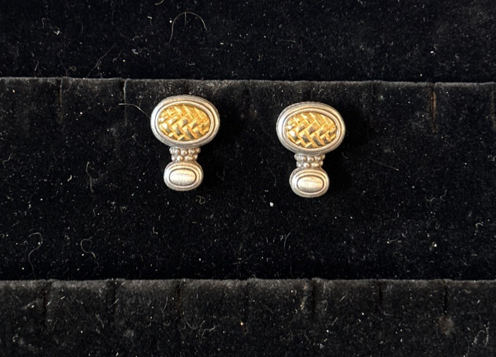 Brighton Hayworth Gold and Silver Tone Earrings