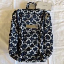JuJuBe MiniBe Backpack   Newport   NWT   Navy White Scallop Print   Rare 