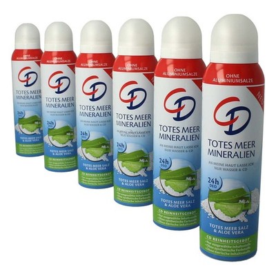 6 x CD Deospray Totes Meer Salz & Aloe Vera 150 ml