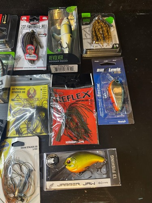 #ad #ad Massive NEW Fishing Lure Lot – Worms Jigs Crankbaits – Top Brands 30 Items $99.99
