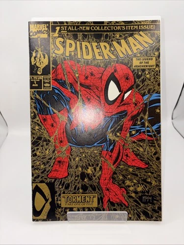 Spider-Man #1 Torment Gold Variant Todd McFarlane 1990 Marvel 2nd Printing