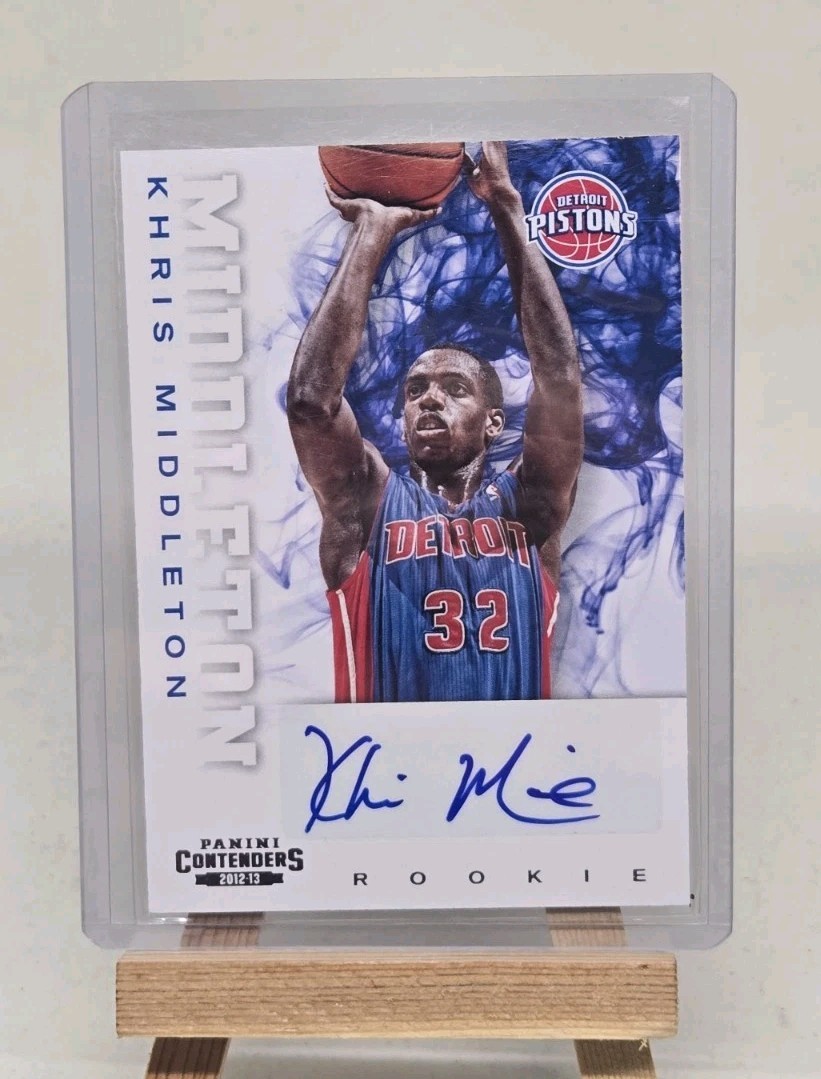 Khris Middleton Auto 2012-13 Panini Contenders - Rookie #237 (AU, RC)