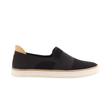 UGG Solid Black Fabric W/ Leather Trim Slip On Casual Shoes US Size 9M