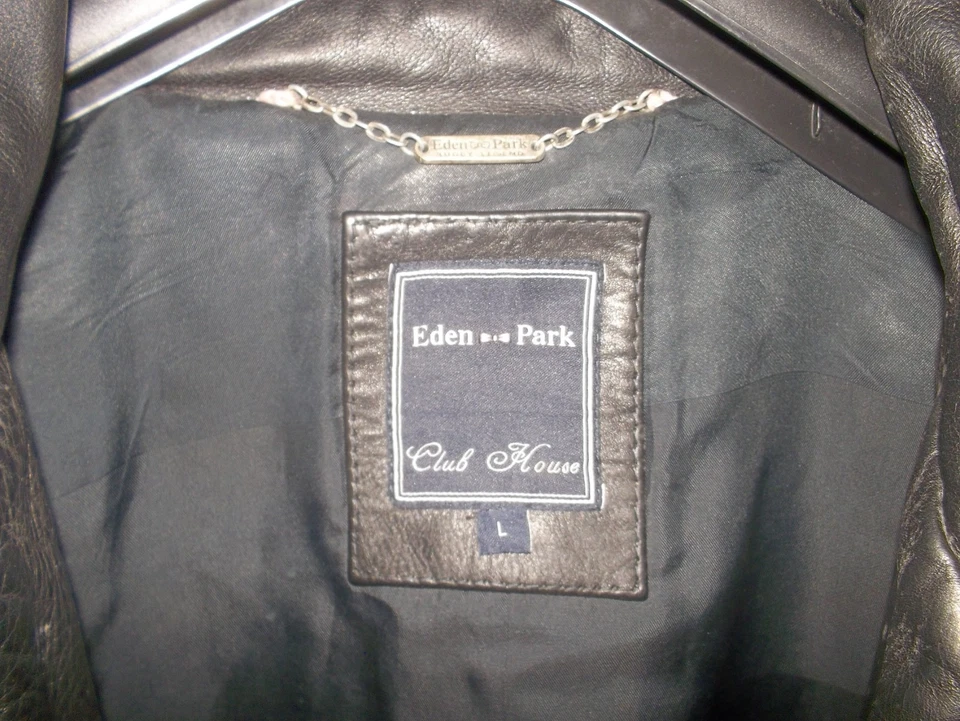 blouson vrai cuir EDEN PARK noir L - Photo 3/4