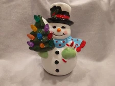 Unbranded Christmas/Holiday Snowman Ceramic, Does NOT Light Up, for Tabletop