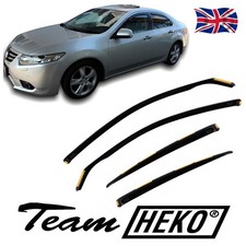 Wind Deflectors Fits Honda Accord 2008-2013 Saloon 4-Pcs Set Tinted Heko
