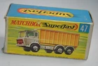 LESNEY MATCHBOX SUPERFAST - GENUINE BOX ONLY FOR DAF CONTAINER TRUCK #47