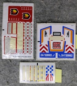LEGO City Partial Sticker Sheets Lot (16) Police Fire Coast Guard + 2012 Promo