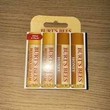 4 X Burt's Bees Lip Balm Multipack, Beeswax 4.25g - 2 x Peppermint, 2 x Honey