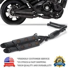 Full System Dual-Outlet Exhaust Muffler Pipe For Kawasaki Vulcan S650 2015-2025
