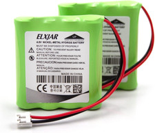  2-Pack 4.8V 800Mah Ni-Mh Battery for Standard Horizon HX100 FNB-125 Battery
