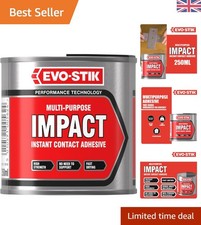 EVO-STIK 250ml Contact Adhesive - Water Resistant Glue for Multi-Surface Use