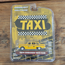 Greenlight Hollywood 1:64 1974 Checker Taxi Cab Diecast Yellow Limited Edition