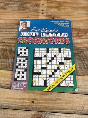 Pat Sajak s Code Letter Crosswords Book (2017) Connected Puzzles Quiz Games VTG