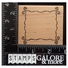 THE CATS PAJAMAS Rubber Stamps SWIRLS SCROLLS BORDER FRAME 2612
