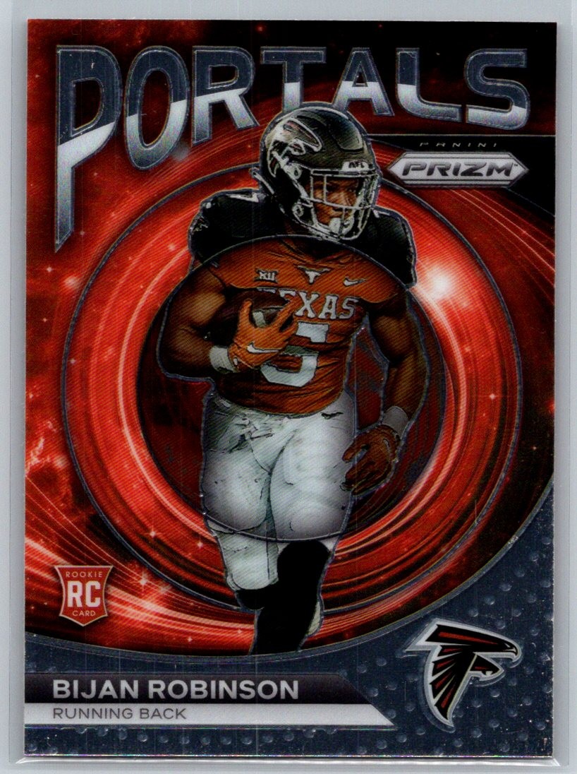 2023 Panini Prizm #PO-8 Bijan Robinson Portals