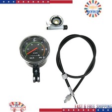 Vintage Style Bicycle Bike Speedometer Analog Mechanical Odometer With Hardware Vintage Style Bicycle Bike Speedometer Analog Mechanical Odometer With Hardware