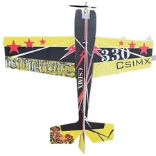 Yellow 3D Mercury Fixed-wing Aerobatic Magic Board Plane Rc Airplane 850mm(kit)