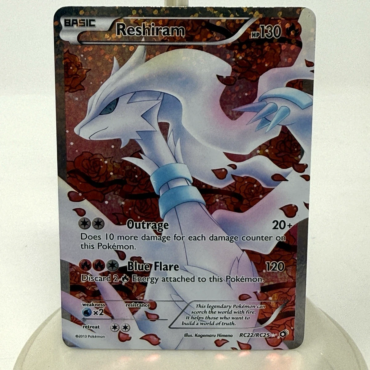 pokemon reshiram card value Reshiram Full Art RC22 Pokemon Card Radiant Collection Legendary Treasure by Center