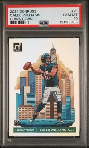 2024 PANINI DONRUSS DOWNTOWN! #21 CALEB WILLIAMS PSA 10
