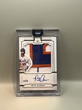 2023 Topps Definitive Pete Alonso Jumbo Patch On Card Auto /10  Mets