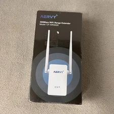 AERVY CF-WR302S 300Mbps WiFi Range Extender-BLACK New Open Box w/Cable & Guide