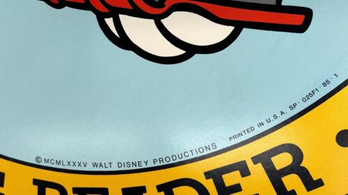 RARE Double Sided 1985 Walt Disney MICKEY MOUSE School Library/Book Fair Sign - Picture 10 of 10